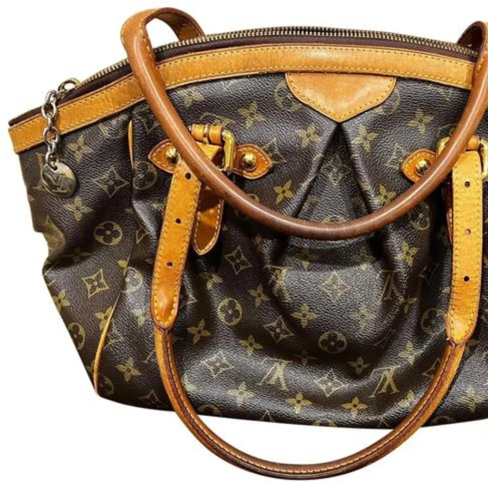 Louis Vuitton Tivoli Gm Brown Leather Hobo Bag